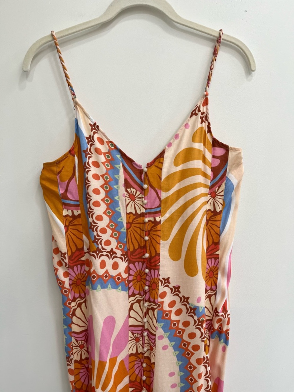 Maaji Pink Orange Blue Floral Maxi Dress - Picture 8 of 16